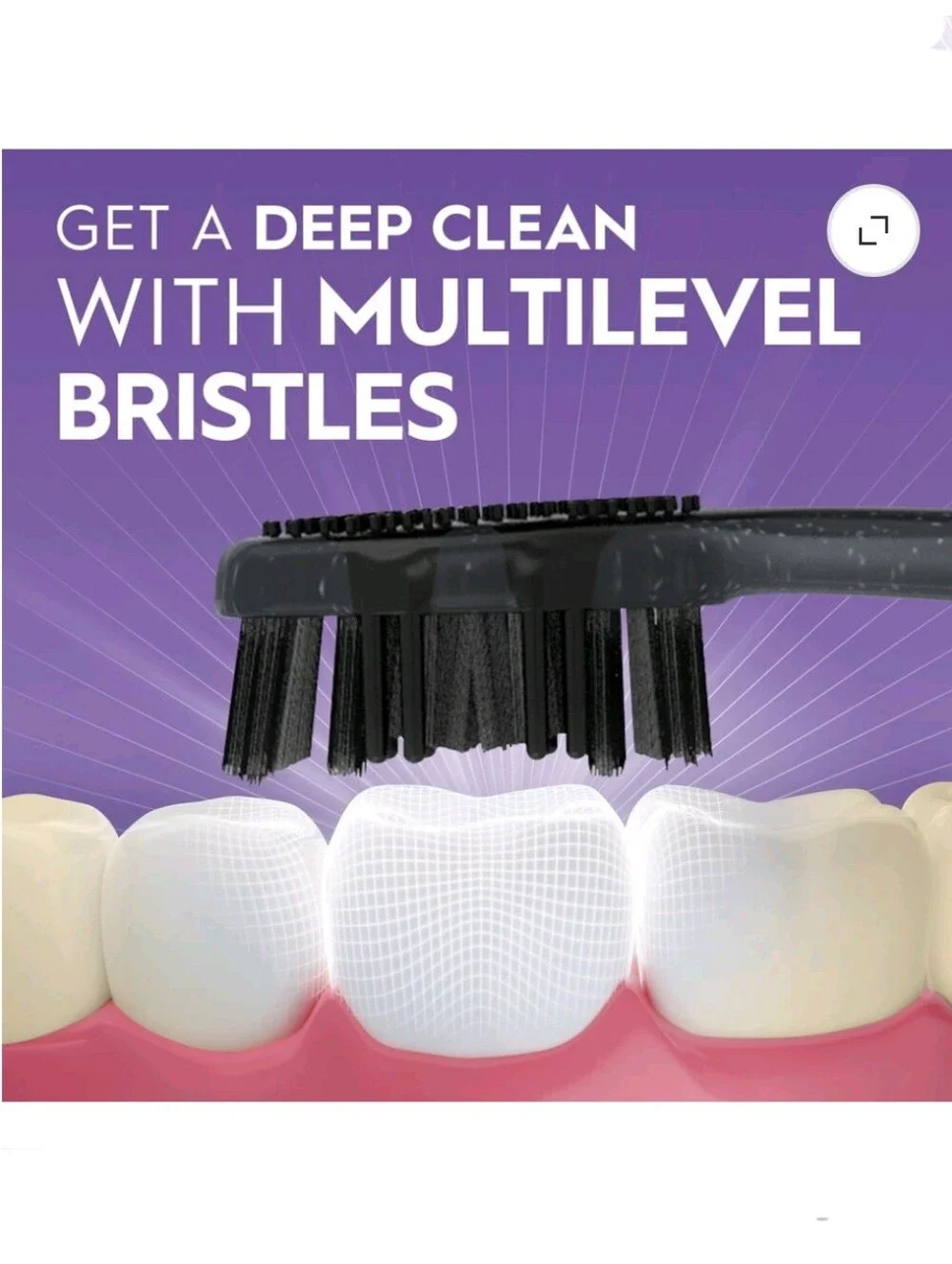 🍭7/$15 Oral-B Charcoal Whitening Toothbrush Soft Bristle